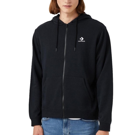 Veste Zippé Noir Homme Converse Classic