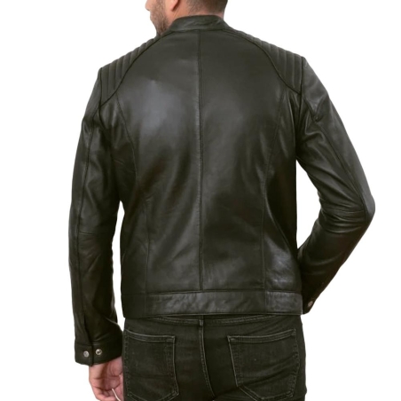 Blouson cuir Noir Homme Schott Biker Leather
