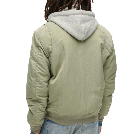 Veste Verte Homme Superdry Hooded