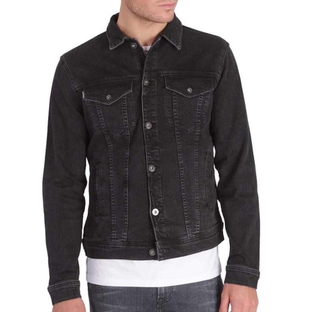 Veste en Jean Noir Homme Kaporal BLUNTH