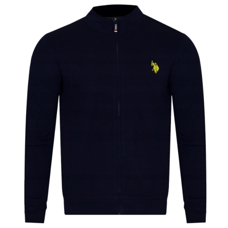Veste Zippée Noir/Jaune Homme US Polo ASSN ALLY