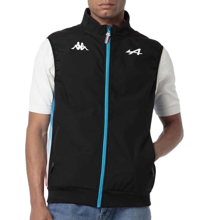 Veste Sans Manches Noire/Turquoise Homme Kappa Aboslend
