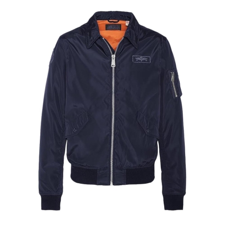 Veste Bombers Marine Homme Schott Blouson Cwu