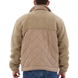 Veste Sherpa Marron Homme SUPERDRY Workwear Hybrid