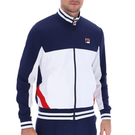 Veste de survêtement Marine/Blanc Homme Fila Tiebreaker