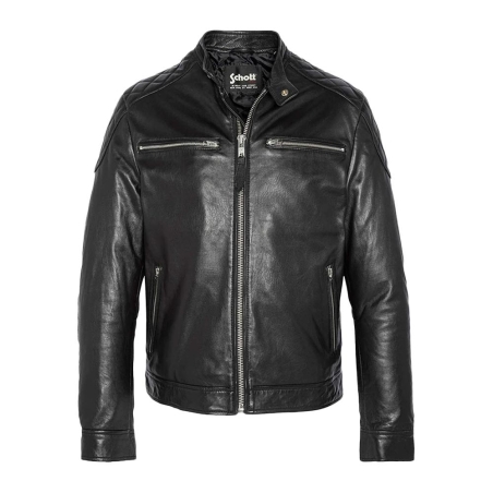 Blouson en cuir Noir Homme Schott Blouson LCLEO