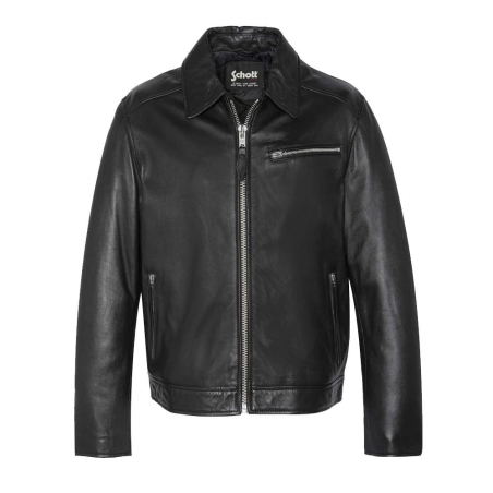 Blouson cuir Noir Homme Schott Mens Leather Jacket Schott