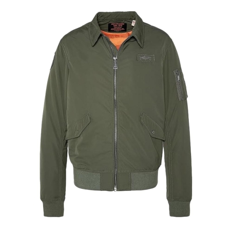 Veste Bombers Kaki Homme Schott Blouson Cwu