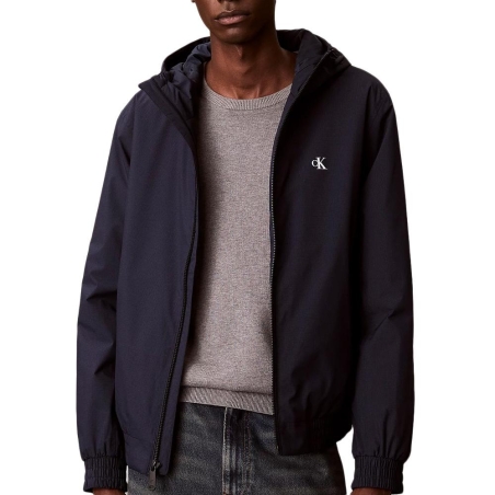 Veste Marine Homme Calvin Klein Jeans Hooded Ripstop