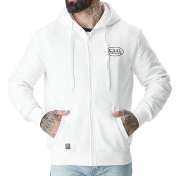 Sweat Zippé Blanc Homme Von Dutch SLIGN