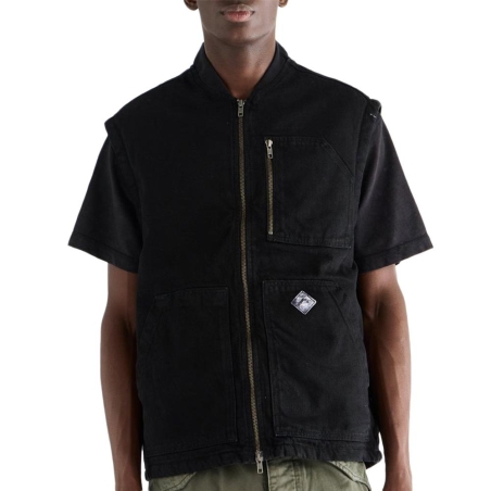 Veste Sans Manches Noire Homme Kaporal Rixe