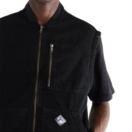 Veste Sans Manches Noire Homme Kaporal Rixe
