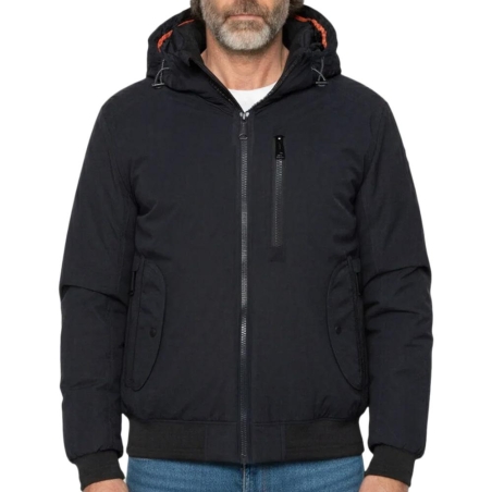 Blouson Marine à capuche Schott DYLAN