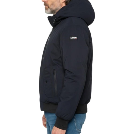 Blouson Marine à capuche Schott DYLAN