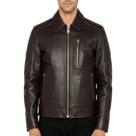 Blouson Marron Homme Schott LCADAMBRO