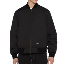 Bomber Noir Homme Dickies Plains