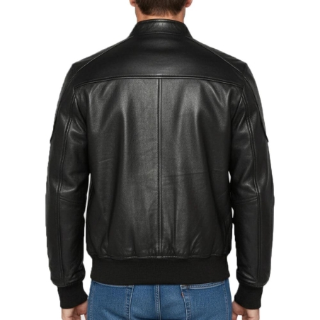 Blouson Noir Homme Schott Motard