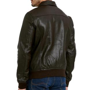 Blouson cuir Marron Homme Schott Mens Leather Pilot