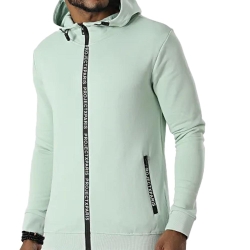 Veste Zippé à Capuche Vert Homme Project X Paris Basic Zip