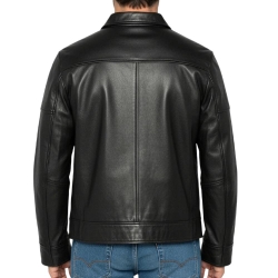 Blouson Noir Homme Schott LCADAM