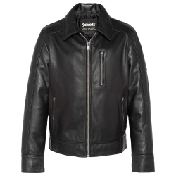 Blouson Noir Homme Schott LCADAM