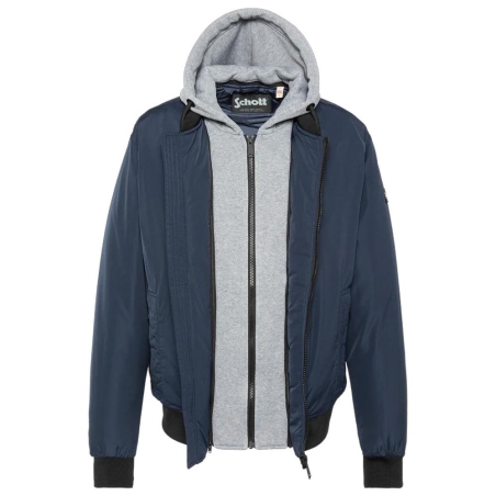 Blouson Marine Schott Pastron Amovible
