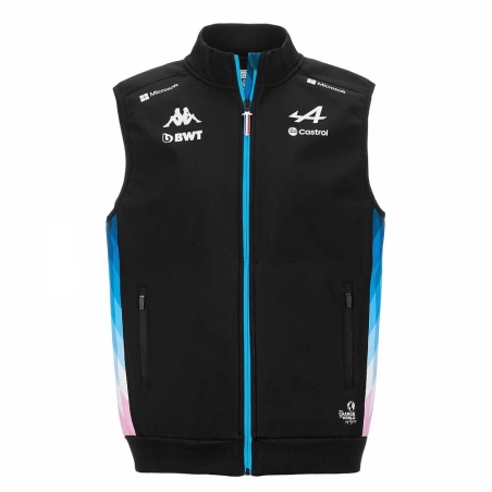 Veste Sans Manches Noire/Turquoise Homme Kappa Abosle