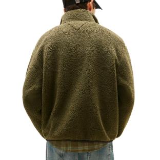 Veste en Sherpa Vert Homme Tommy Hilfiger Badge