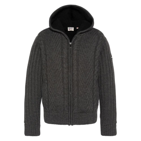 Veste en Sherpa Zippé GriseHomme Schott PLENZO