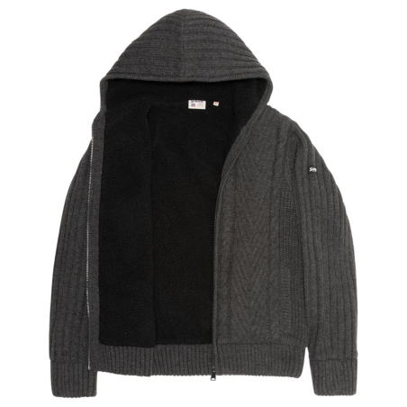 Veste en Sherpa Zippé GriseHomme Schott PLENZO