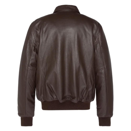Blouson cuir Marron Homme Schott LCJET
