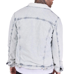 Veste en Jean Bleu Homme Project X Paris Mouton