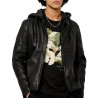 Veste En Cuir Noire Homme Kaporal Kp Luine