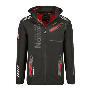 Parka Softshell Noir/Orange Homme Geographical Norway GN-ROYAUTE