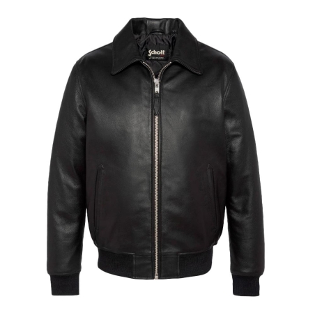 Blouson Cuir Noir Homme Schott LCDETROIT
