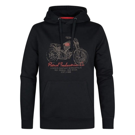 Sweat à Capuche Noir Homme Petrol Industries Hooded