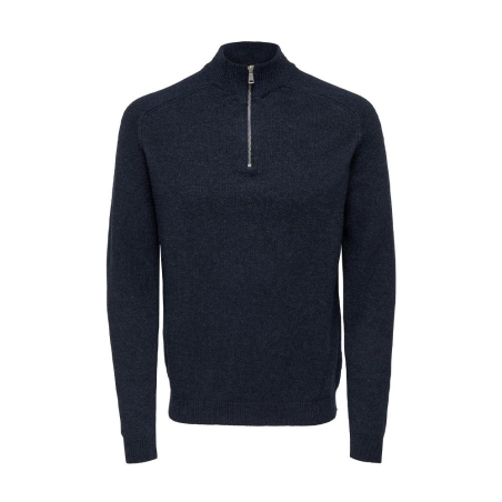 Pull 1/4 Zip Marine Homme Only & Sons Reg 7