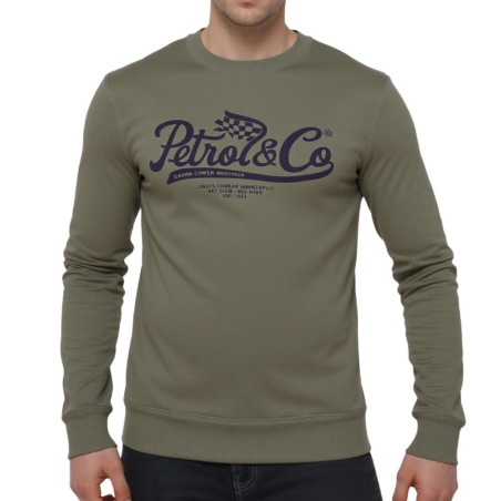 Sweat Kaki Homme Petrol Industries Neck