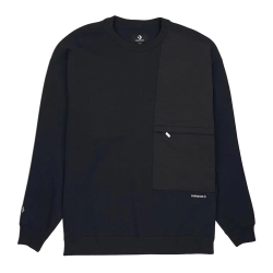 Sweat Noir Homme Converse Long Sleeve
