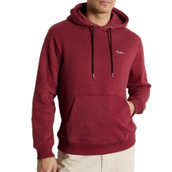 Sweat à Capuche Bordeaux Homme Pepe jeans Hoodie