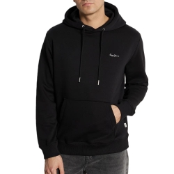 Sweat à Capuche Noir Homme Pepe jeans Hoodie