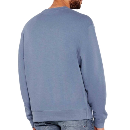 Sweat Bleu Homme Calvin Klein Jeans Badge Terry