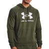 Sweat Capuche Kaki Homme Under Armour Rival Fleece Logo