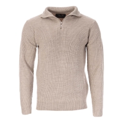 Pull 1/4 Zip Beige Homme RMS26 Camioneur