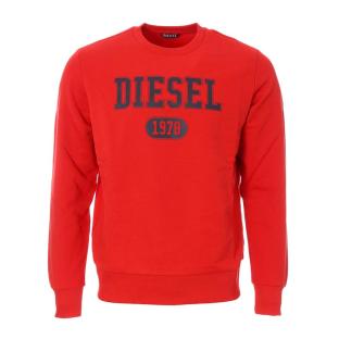 Sweat Rouge Homme Diesel Felpa