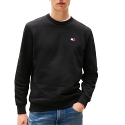 Sweat Noir Homme Tommy Hilfiger Tjm Reg Badge