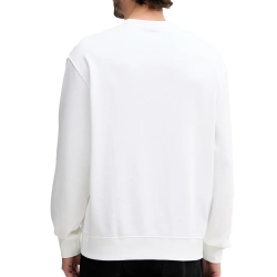 Sweat Blanc Homme Calvin Klein Jeans Badge Terry