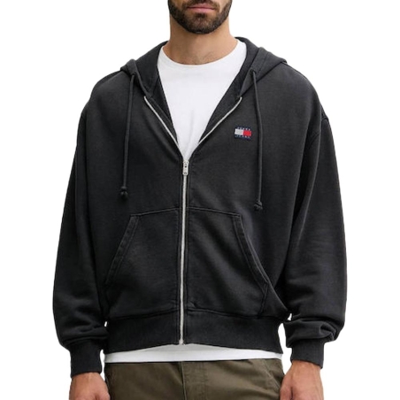 Sweat Zippé Noir Homme Tommy Hilfiger DM0DM22080