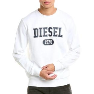 Sweat Blanc Homme Diesel Felpa