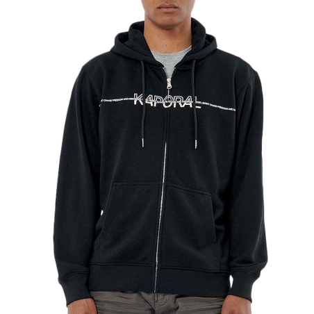 Sweat à Capuche Noir Homme Kaporal ROLAN